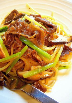 ネギとしぐれ煮の旨みパスタ。-レシピのメイン写真