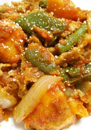 トマト缶で簡単！じゃがいもと豚肉の炒め物-レシピのメイン写真
