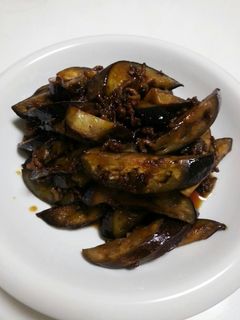 簡単☆挽き肉と茄子の甘辛炒め-レシピのメイン写真