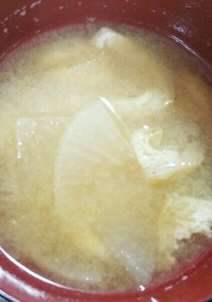 大根とおあげのお味噌汁-レシピのメイン写真