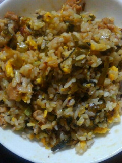豚肉と高菜炒め炒飯-レシピのメイン写真