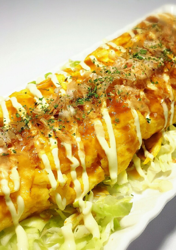 簡単すぎるお好み焼き風☆オムレツ-レシピのメイン写真