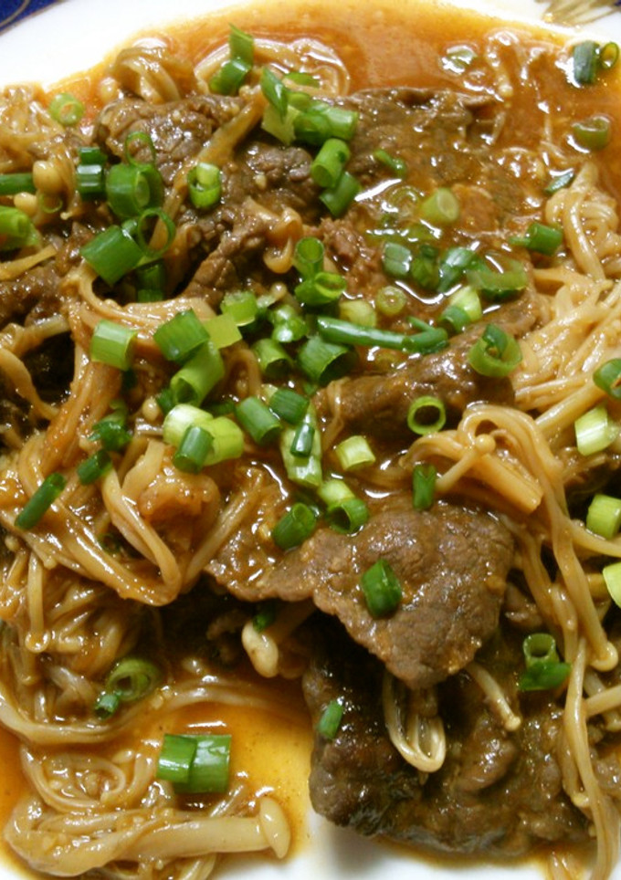 簡単♪牛肉と えのきの 中華風甘辛炒め！-レシピのメイン写真