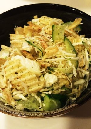 サッと簡単 過ぎる ポテトチップサラダ-レシピのメイン写真