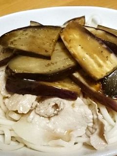 なすと豚肉のさっぱり冷やしうどん♪-レシピのメイン写真