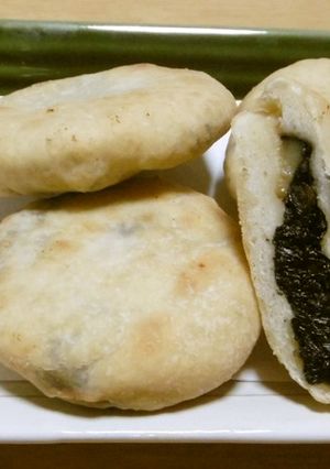 葉唐辛子の佃煮おやき(固い生地)-レシピのメイン写真