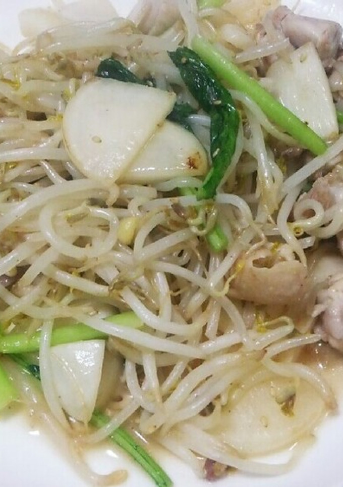 鶏肉とモヤシとかぶの野菜炒め☆-レシピのメイン写真