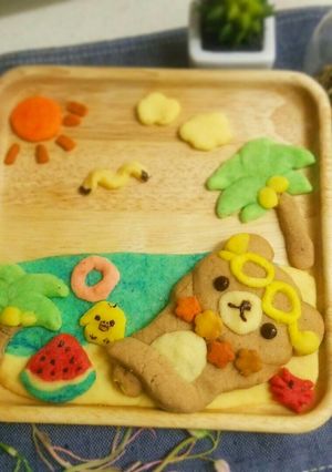 リラックマ海でくつろぐクッキー-レシピのメイン写真