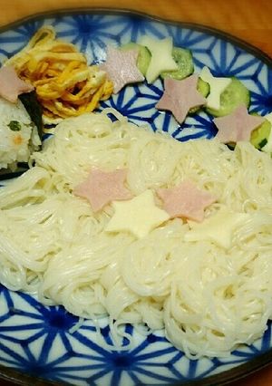 ＊七夕そうめんプレート＊-レシピのメイン写真