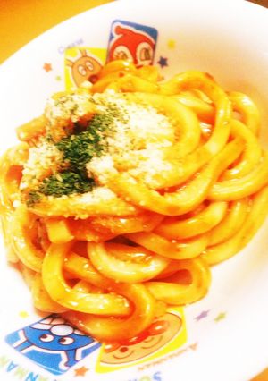 超 簡単 ミートソースうどん♡-レシピのメイン写真