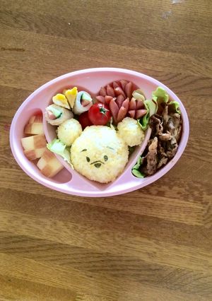 簡単♪キャラ弁♪プーさん♪-レシピのメイン写真
