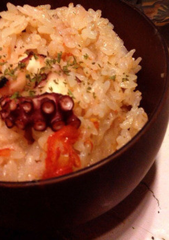 タコとトマトの炊き込みご飯-レシピのメイン写真