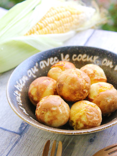 たこ焼き器でもっちり♡コーンボール-レシピのメイン写真