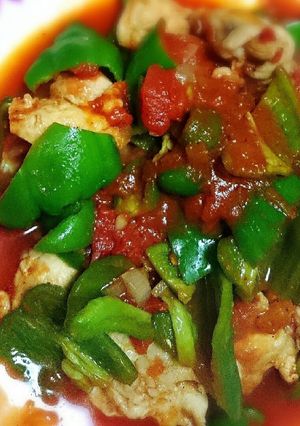 鶏肉とピーマンのトマト煮-レシピのメイン写真