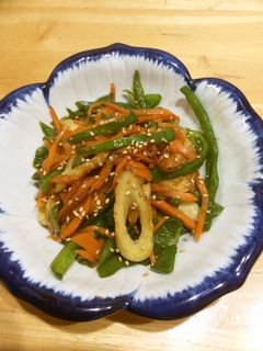 お弁当に!簡単ピーマンと人参のきんぴら-レシピのメイン写真