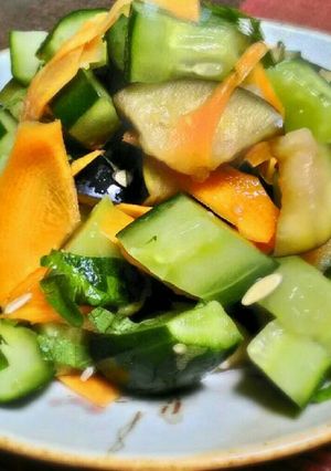 夏野菜の和風サッパリサラダ-レシピのメイン写真