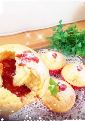 ♥ちょこっとふわふわ＊ジャムマフィン♥-レシピのメイン写真