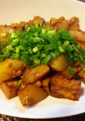 簡単！ジャガイモと厚揚げのカレー煮-レシピのメイン写真