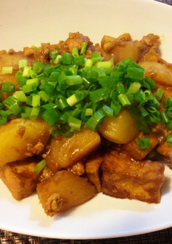 簡単！ジャガイモと厚揚げのカレー煮-レシピのメイン写真