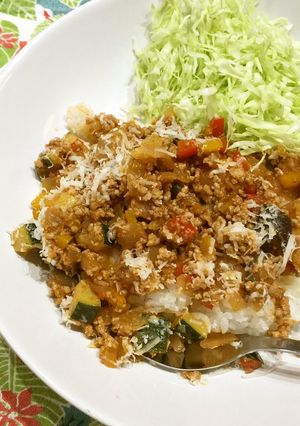 夏野菜たっぷり！さっぱりドライカレー-レシピのメイン写真