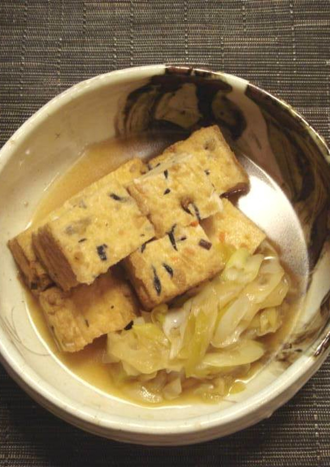 簡単♪厚揚げと長ねぎの煮物-レシピのメイン写真