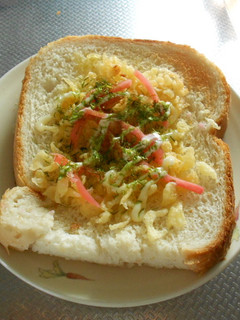 お好み焼き風塩トースト-レシピのメイン写真