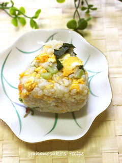 高菜と卵のおにぎり-レシピのメイン写真