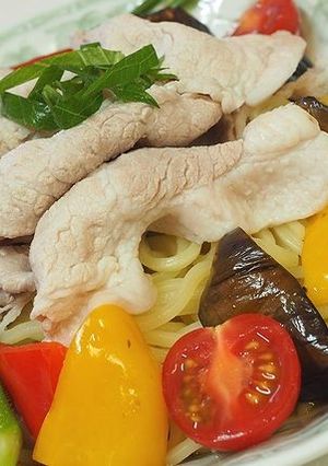 maepoの豚肉と夏野菜の冷やし中華-レシピのメイン写真