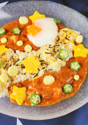 七夕レシピ/天の川冷やしボンカレーライス-レシピのメイン写真
