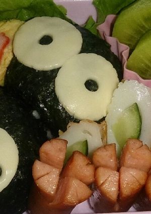 簡単キャラ弁！！まっくろくろすけ-レシピのメイン写真