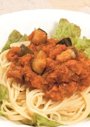 ズッキーニ入キャロットソーススパゲッティ-レシピのメイン写真