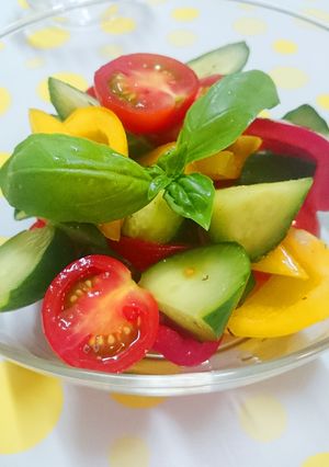 ～カラフル♪夏野菜サラダ～-レシピのメイン写真