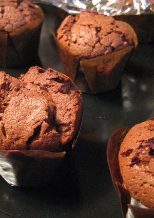 チョコのしっとりカップケーキ-レシピのメイン写真