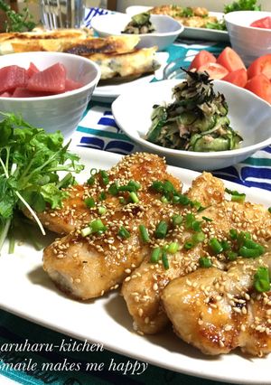 胸肉deゴマたっぷり照り焼きチキン♪-レシピのメイン写真