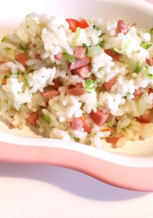 離乳食完了期★レタスチャーハン-レシピのメイン写真