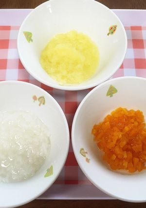＊離乳食中期＊ にんじんの甘煮・りんご-レシピのメイン写真