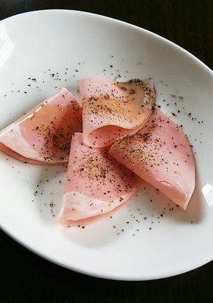 ハム1枚でご飯が美味し。究極手抜きレシピ-レシピのメイン写真