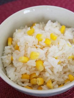香り豊かなとうもろこしの炊き込みご飯-レシピのメイン写真