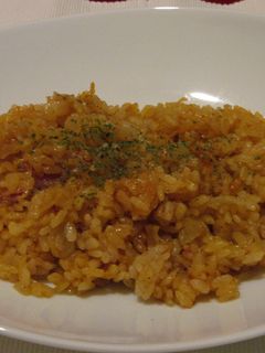 *炊飯器で作る帆立入りカレーピラフ*-レシピのメイン写真