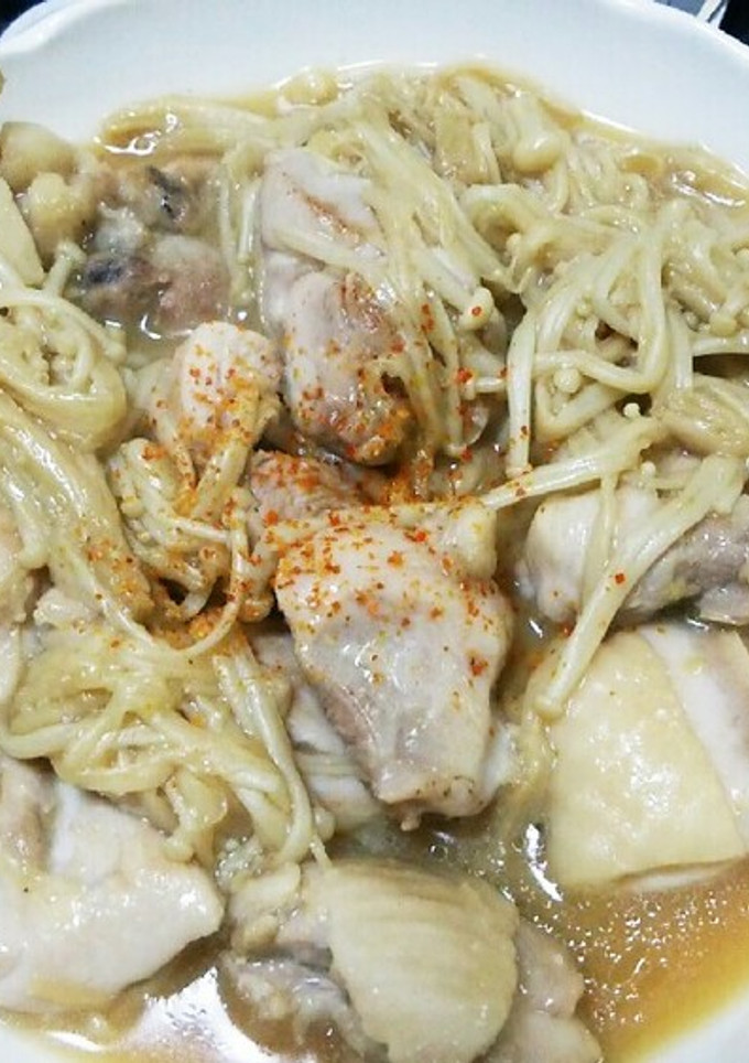 鶏肉とえのきのしょうゆにんにく炒め☆-レシピのメイン写真