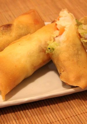 キャベツとちくわのチーズ春巻き-レシピのメイン写真