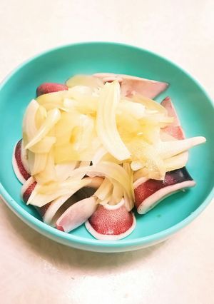 玉ねぎイカポン酢サラダ-レシピのメイン写真
