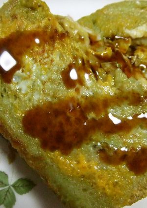 朝食※抹茶ラテ・フレンチトースト♪-レシピのメイン写真