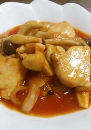 鶏肉のトマトソース煮-レシピのメイン写真