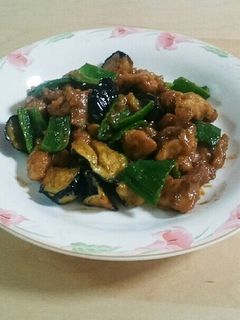 鶏肉と茄子の味噌炒め-レシピのメイン写真