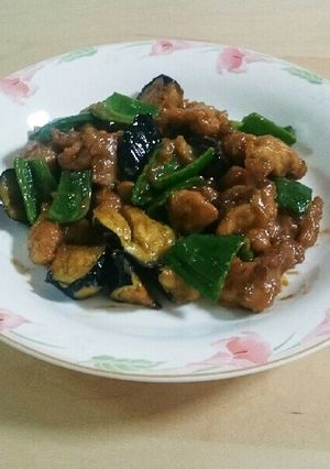 鶏肉と茄子の味噌炒め-レシピのメイン写真