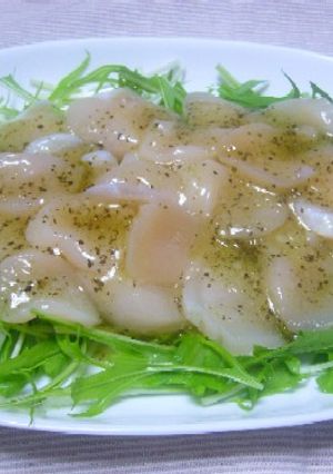 ホタテのカルパッチョ♪バジル風味-レシピのメイン写真