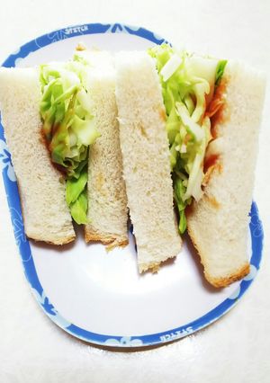キャベツケチャップサンドイッチ-レシピのメイン写真