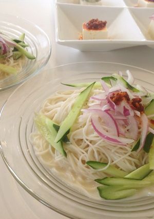 素麺で冷やし担々麺-レシピのメイン写真