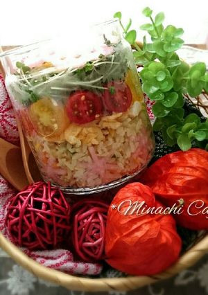 冷凍食品de簡単可愛いジャーランチ♪-レシピのメイン写真